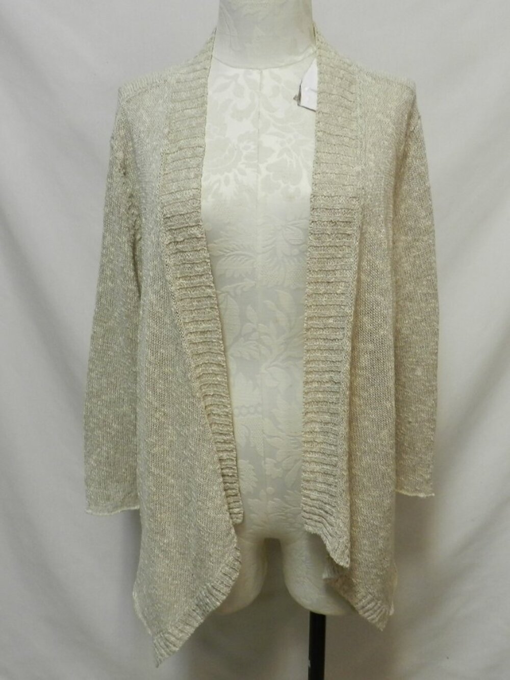 Eileen Fisher Cardigan Sweater knit top Open Size Sz X-Large XL